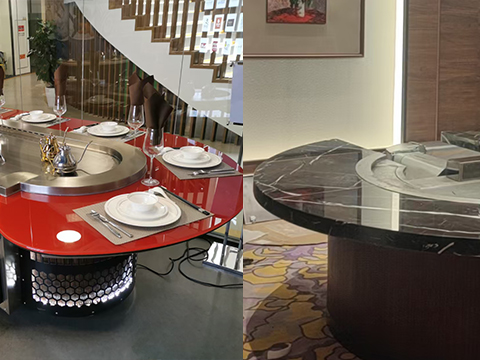 鐵板燒設備大理石臺面參考樣式-鐵板燒設備多少錢一臺,報價,價格多少